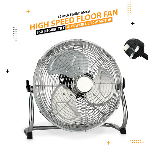 Chrom bodenventilator high - chrom,