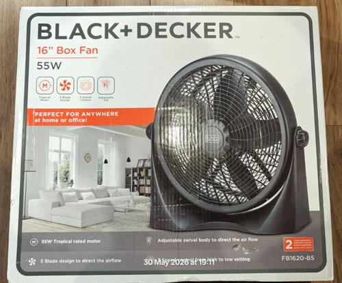 Black decker boxventilator - black,
