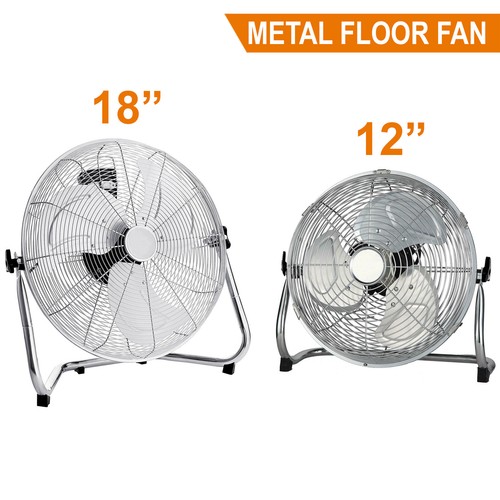 Chrom bodenventilator high - chrom,